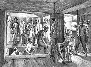 Worker Prints: Miners Changing Shift in the 1, 600 Foot Level
