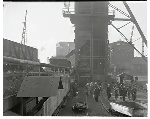 Mine Prints: Miners Exiting Their Workplace for Strike