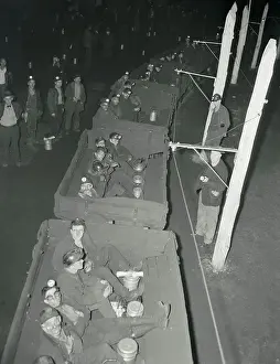 Gary Prints: Miners Going to Work During Strike
