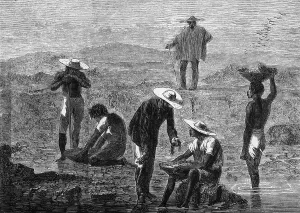 Washing Prints: Miners Panning In River