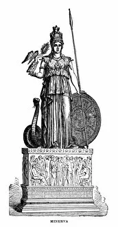 Images Dated 7th June 2018: Minerva, goddess of wisdom