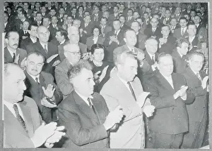 Yugoslavia Prints: Miniature View of Crowd for Marshal Josip Broz Tito's Address