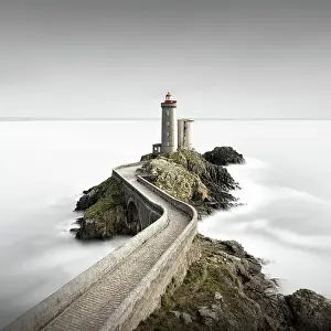 Motion Blur Prints: Minimalist long exposure in the square of the Phare de Petit Minou lighthouse on the coast of Brittany