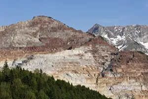 Mining of ore on Erzberg mountain, Eisenerz, Styrian Iron Trail, Upper Styria, Styria, Austria, Europe, PublicGround