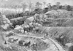 Surface Prints: Mining On A Surface Cut In Al; Illus