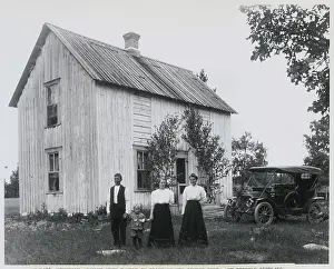 Prosperity Prints: Minnesota Farmer Posing with Family