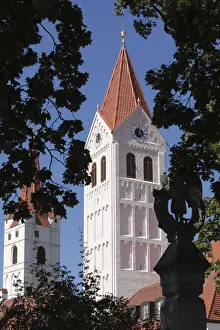 Oberbayern Prints: Minster of St. Castulus, Moosburg, Upper Bavaria, Bavaria, Germany, Europe