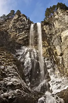Lower Prints: Mirafall waterfalls in the Oetschergraben gorge, Lower Austria, Austria, Europe