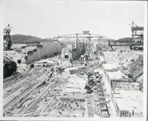 Miraflores Locks of Panama Canal Under Construction