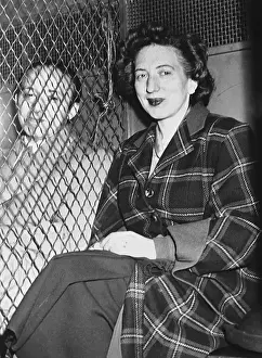 Miriam Moskowitz and Abraham Brothman Being Transported in Police Wagon