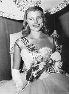 Sash Prints: Miss America 1958 In Crown