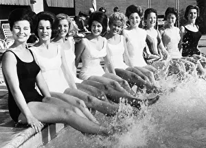 Splashing Prints: Miss America Contestants
