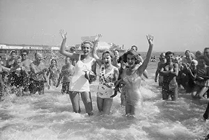 Miss America Contestants at Beach