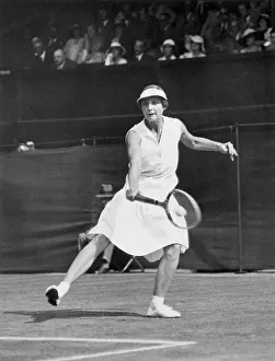 Miss Helen Willis Moody in Tennis Action