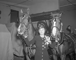 Equestrians Prints: Miss Moffett at the Horse Show