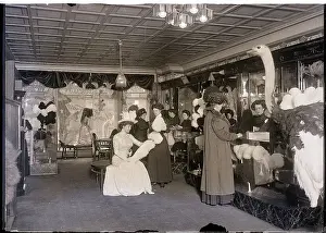 Miss. Phoebe Snow Inspecting A Boa