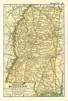 Mississippi map 1898