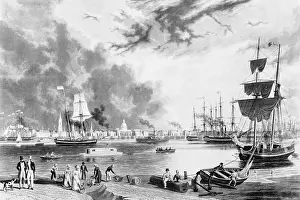 Landforms Prints: Mississippi Riverfront at New Orleans