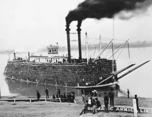 Mississippi Steamboat In Active Form