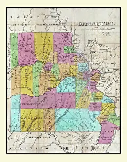 Townships Prints: Missouri 1830
