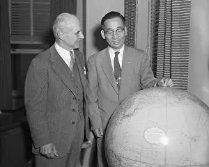 Mitsuo Fuchida and General Jimmy Doolittle Conversing
