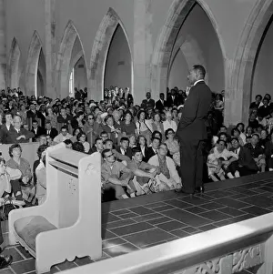 M.L. King Addressing Crowd At Church
