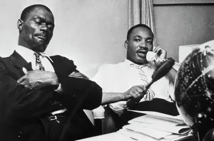 Montgomery Prints: M.L. King Seated Talking On Telephone