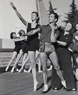 Choreographer Prints: Mme Bronislava Nilinska And Sid Charisse