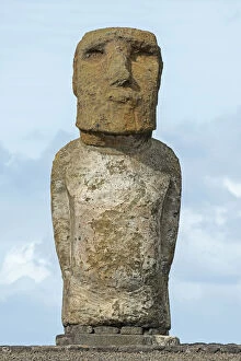 Moai, Rano Raraku, Easter Island, Chile
