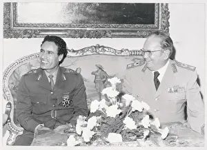 Beirut Prints: Moammar Khadafy Smiling and Laughing