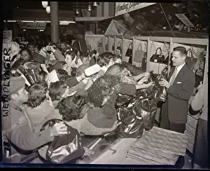 Purse Prints: Mob Of Women At Dept Store Handbag Sale