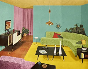 Medium Group Of Objects Gallery: Mod Living Room