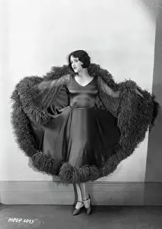 Model Displaying a Fashionable Dress