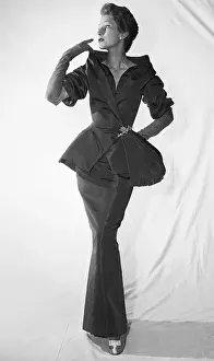 Model Displays Dior Evening Dress