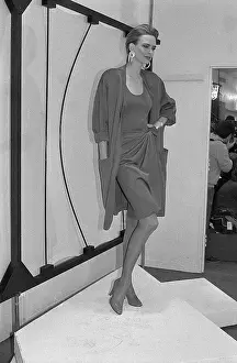 Platform Prints: Model at Fashion Show by Donna Karan