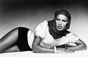 Disco Prints: Model and Singer Grace Jones
