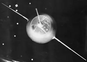 Scale Model Prints: Model of Soviet Earth Satellite