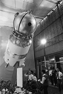 Spacecraft Prints: Model of Vostok I at Space Exploration Exhibition