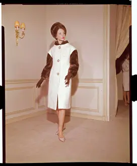 Model Wearing Beaver Fur Ensemble by Guy Laroche