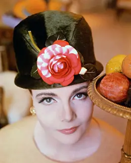 Model Wearing Christian Dior Hat