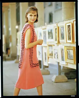Model Wearing Dress by Germana Marucelli