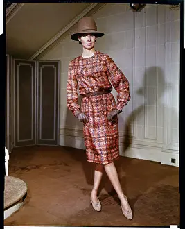 Model Wearing Ensemble by Marc Bohan for Dior