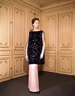 Model Wearing Evening Ensemble by Pierre Cardin