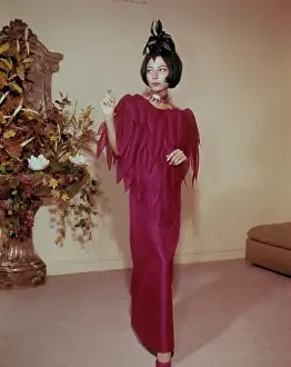 Model Wearing Evening Gown by Simonetta and Fabiani