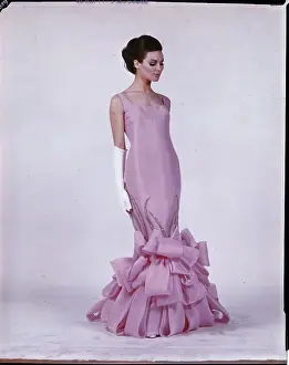 Model Wearing Evening Gown by Veneziani
