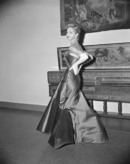 Charles James Prints: Model Wearing Gelanos Gown