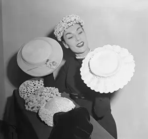 Model Wearing Hat