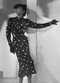 Model Wears Dress Designed for Wallis Warfield Simpson