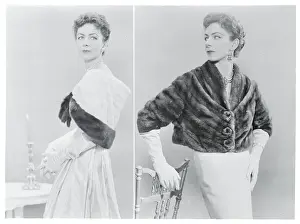 Mink Prints: Models Wearing Mink Shawls
