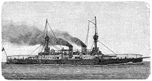 Iron Metal Prints: Modern protected cruiser